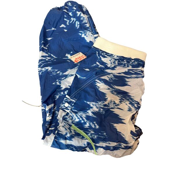 NWT Free People FP Movement Color Burst Embroidered Hike Pants Small Blue White - Picture 4 of 8